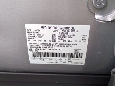 2021 Ford Explorer Platinum