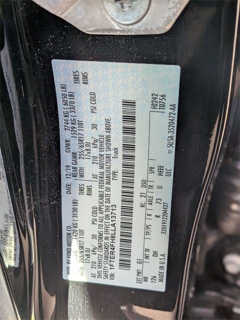 2020 Ford Ranger Lariat 501A