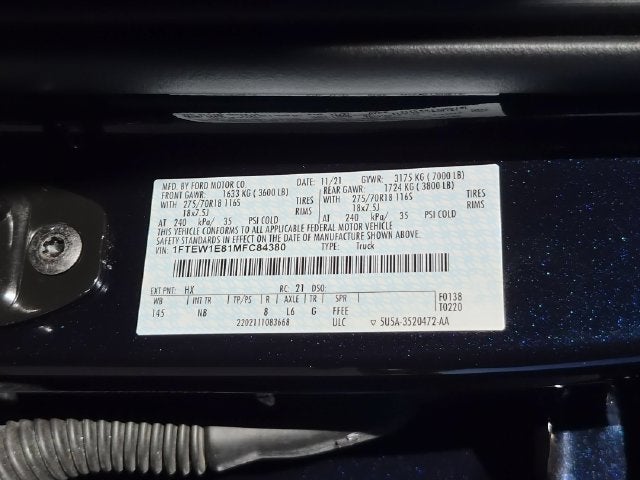 2021 Ford F-150 Tremor