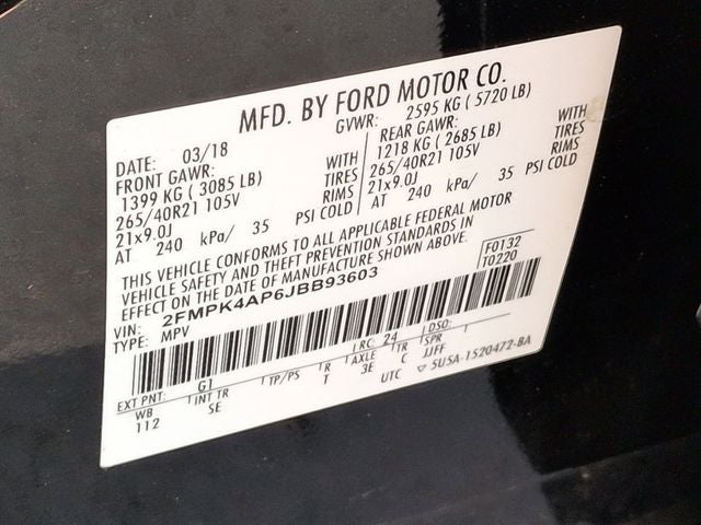 2018 Ford Edge Sport
