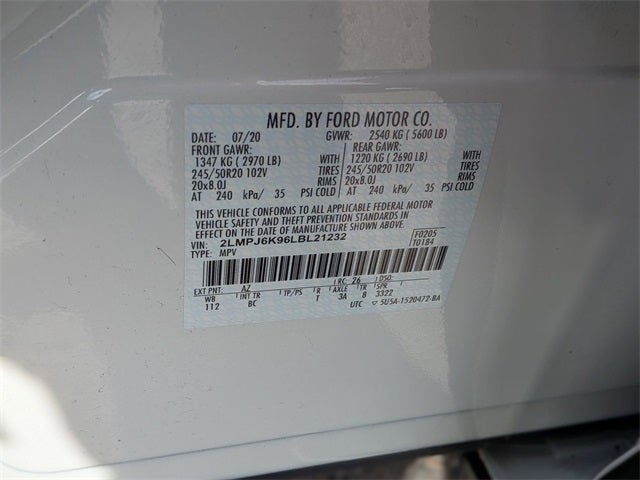 2020 Lincoln Nautilus Reserve