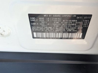 2018 Subaru Outback 2.5i Limited
