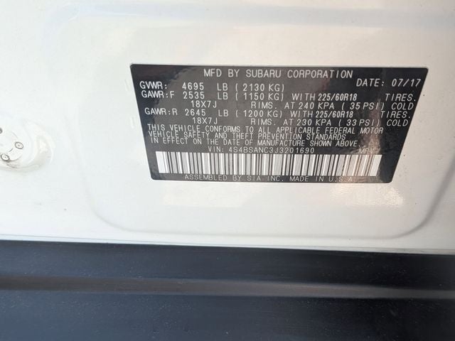 2018 Subaru Outback 2.5i Limited