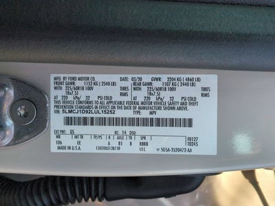 2020 Lincoln Corsair Standard