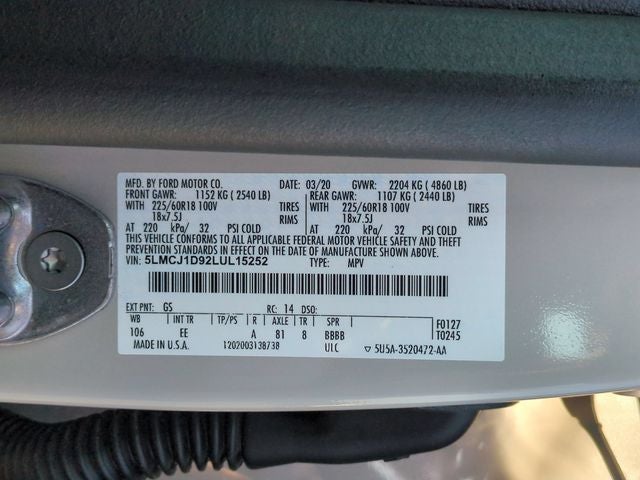 2020 Lincoln Corsair Standard