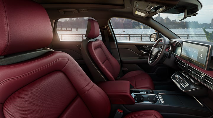 The available Perfect Position front seats in the 2024 Lincoln Corsair® SUV are shown. | Parkway Lincoln in Winston Salem NC