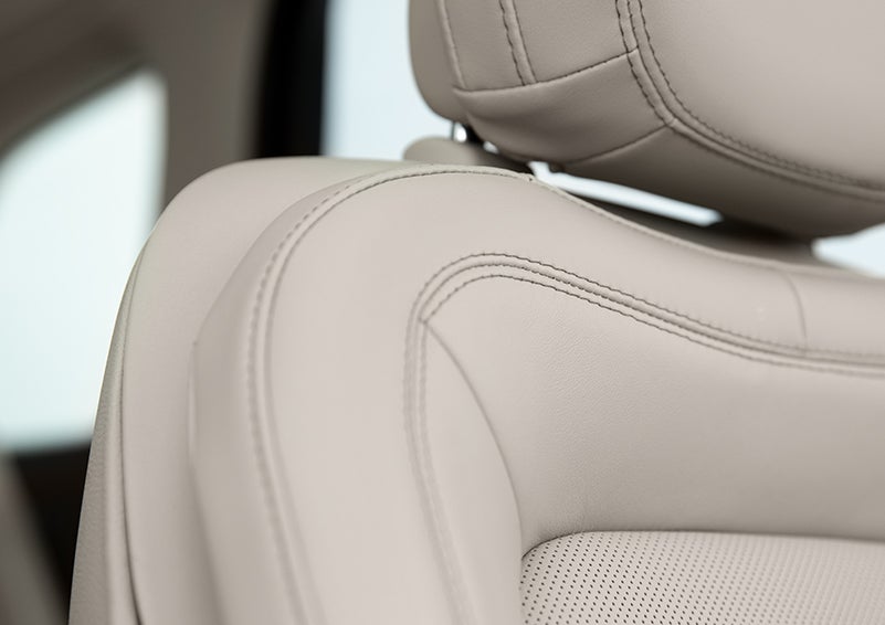 Fine craftsmanship is shown through a detailed image of front-seat stitching. | Parkway Lincoln in Winston Salem NC