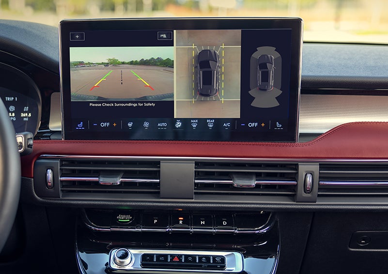 The large center touchscreen of a 2024 Lincoln Corsair® SUV is shown. | Parkway Lincoln in Winston Salem NC