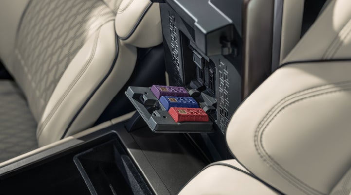 Digital Scent cartridges are shown in the diffuser located in the center arm rest. | Parkway Lincoln in Winston Salem NC