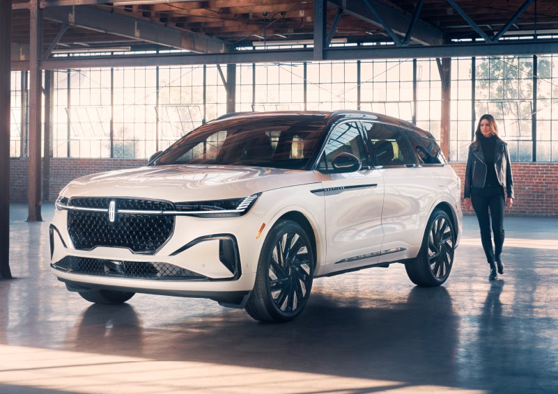 A person approaches a 2024 Lincoln Nautilus® SUV. | Parkway Lincoln in Winston Salem NC