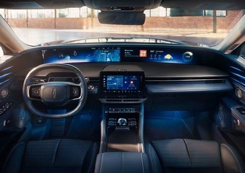 The panoramic display is shown in a 2025 Lincoln Nautilus® SUV. | Parkway Lincoln in Winston Salem NC