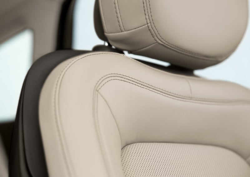 Fine craftsmanship is shown through a detailed image of front-seat stitching. | Parkway Lincoln in Winston Salem NC