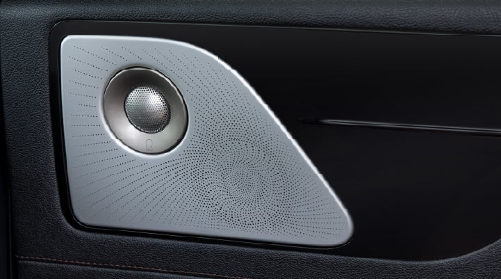 A close-up view of the available Revel® Ultima 3D Audio System. | Parkway Lincoln in Winston Salem NC