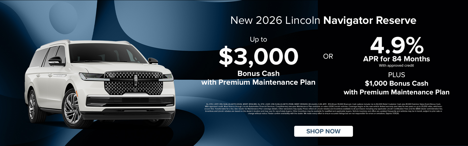 Lincoln Navigator Offers