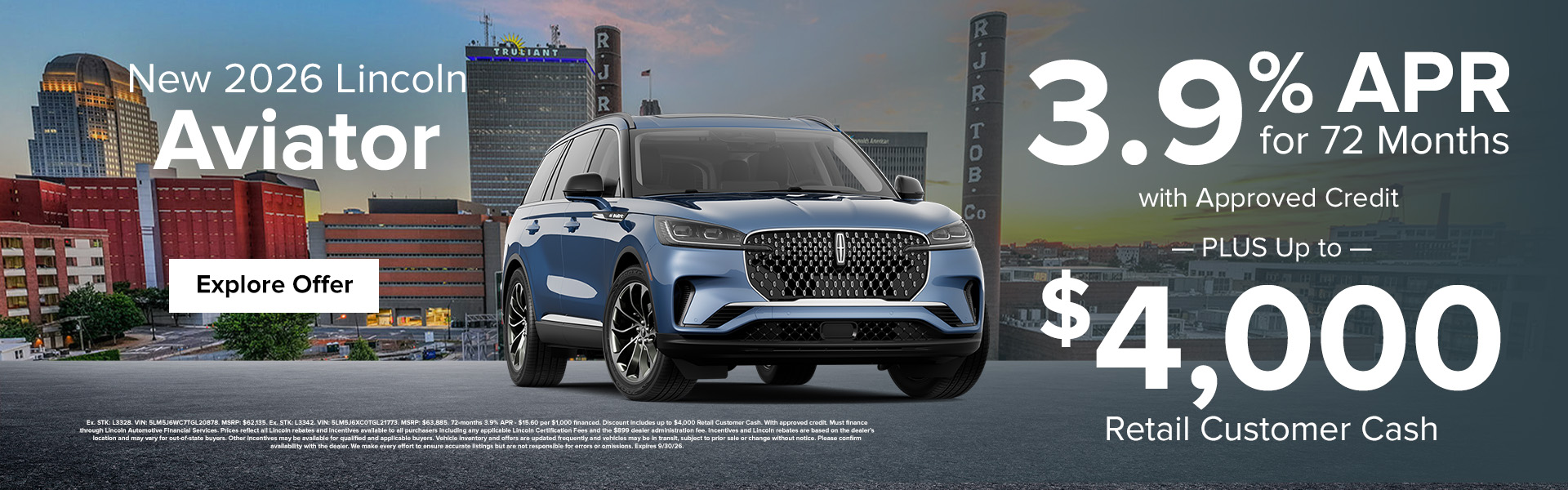 Lincoln Aviator Offers